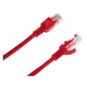 Patchcord kabel UTP kat. 5e wtyk - wtyk 5m czerwony INTEX